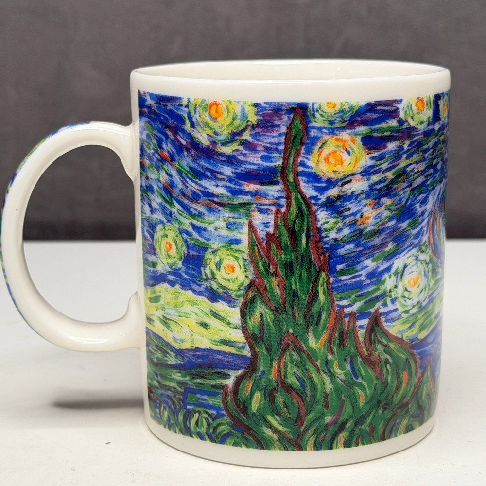 Starbucks Exclusive Starry Night Van Gogh Coffee Tea Mug Cup 1999 VTG Retired